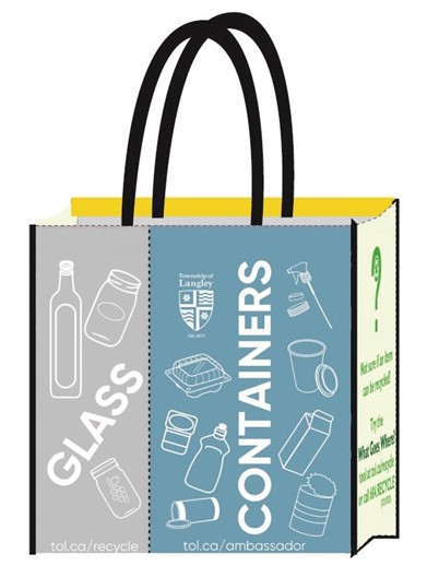 Recycling tote bag